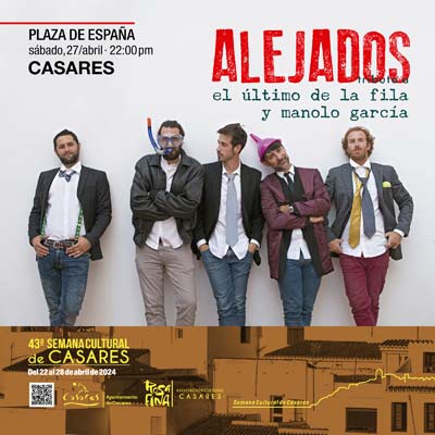 Concierto de -Alejados-. Tributo a Manolo García y El Último de la Fila (Casares, 2024)