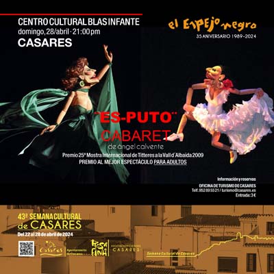 Teatro negro. Es-puto Cabaret. El Espejo Negro (Casares, 2024)