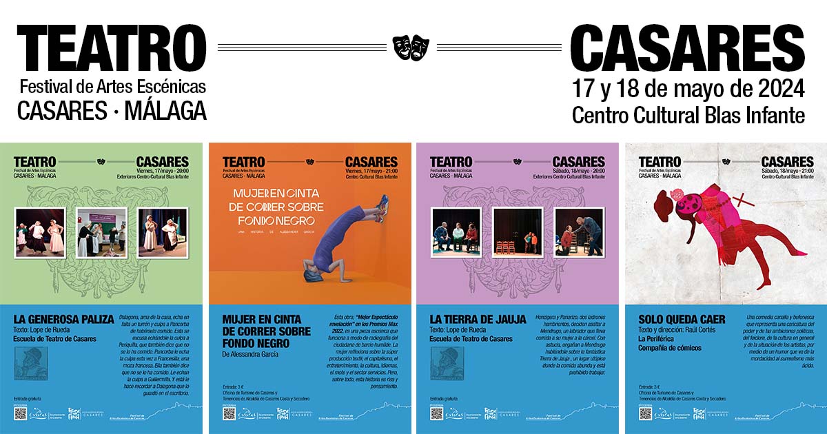 Festival de las Artes Escénicas de Casares (17 y 18 de mayo de 2024) Festival de las Artes Escénicas de Casares (17 y 18 de mayo de 2024)