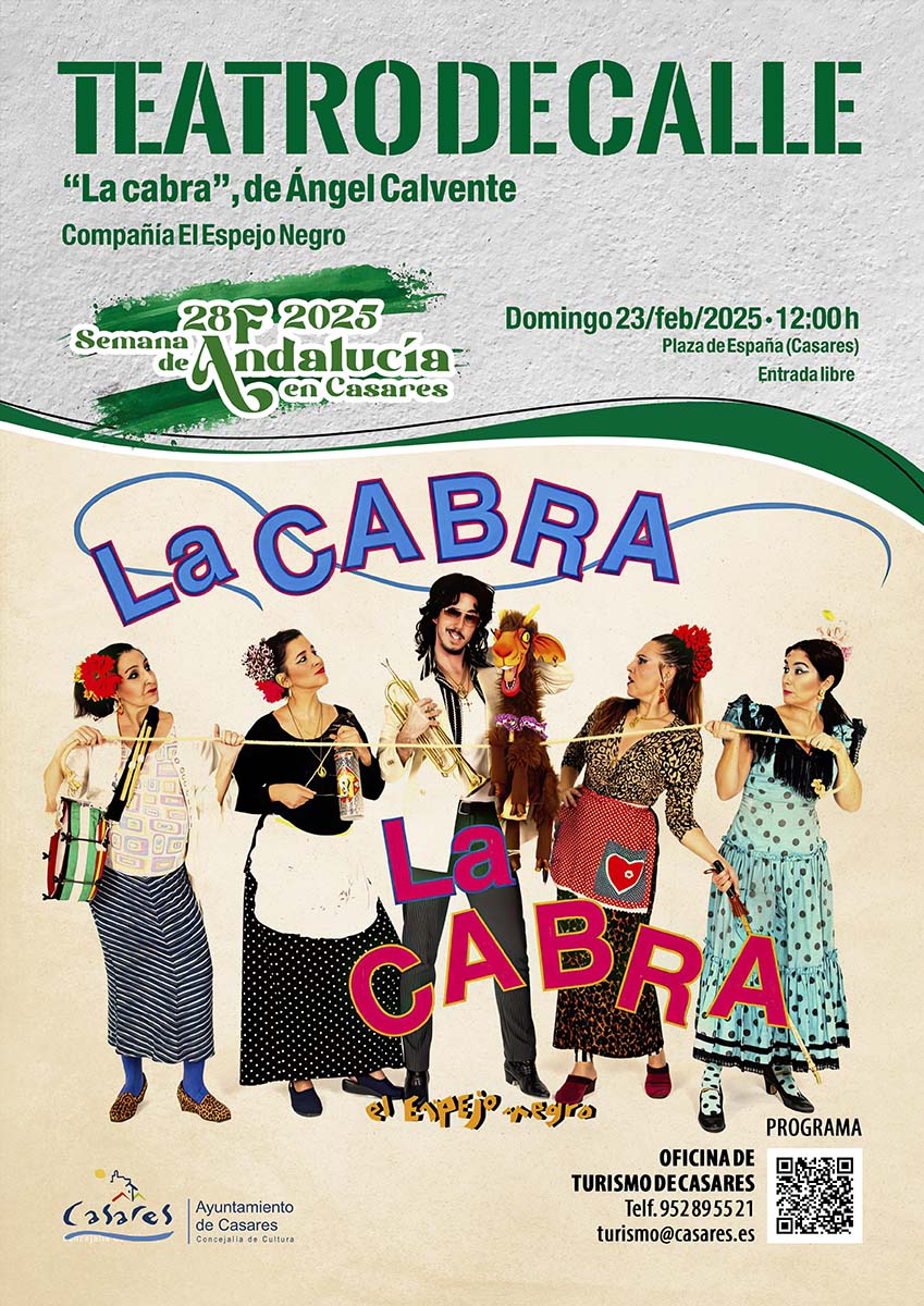 Teatro de calle: La cabra, de Ángel Calvente. Interpretado por El Espejo Negro