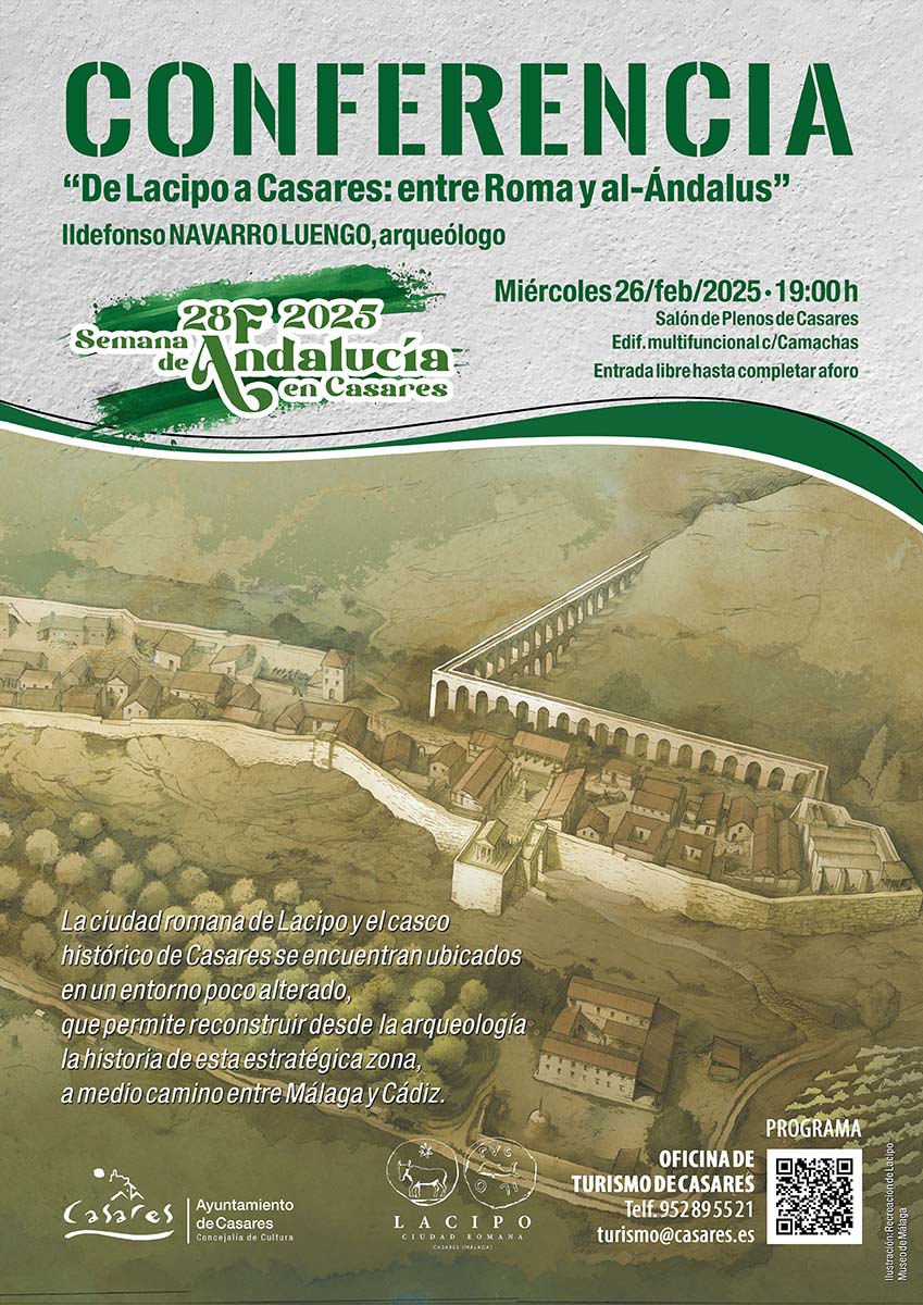 Conferencia: De Lacipo a Casares: entre Roma y al-Ándalus, por Ildefonso Navarro Luengo