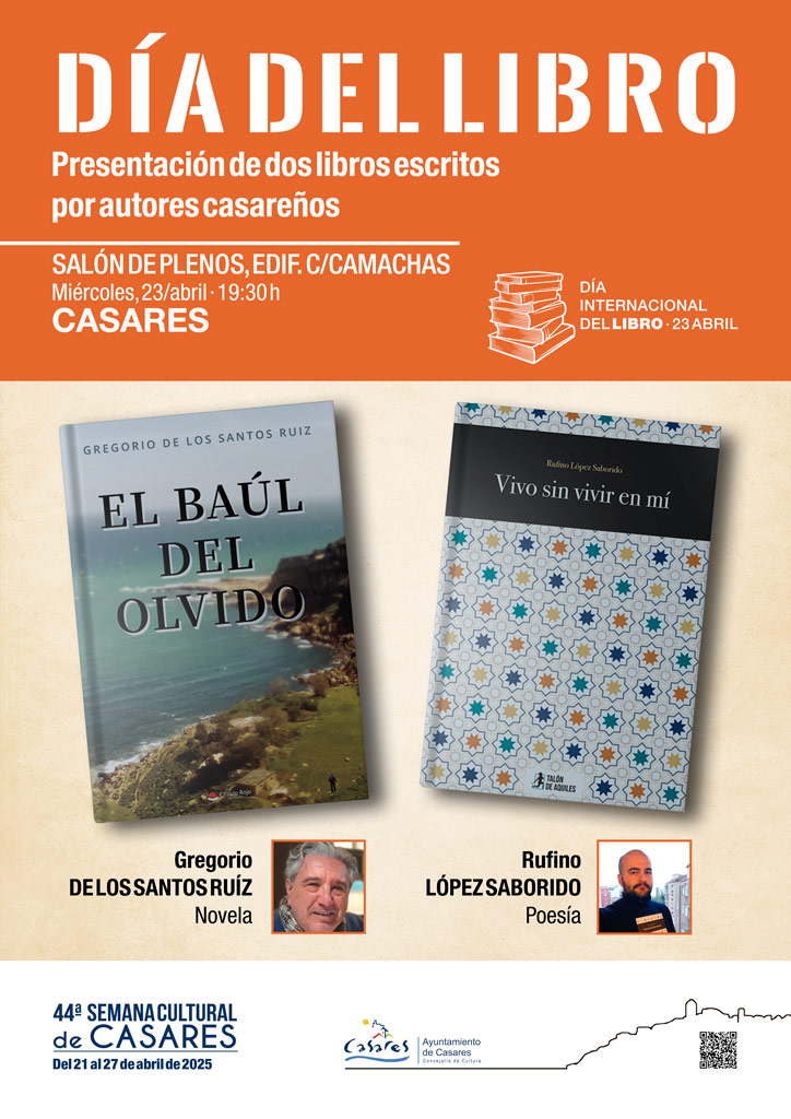 Presentación de dos libros de autores casareños (44ª Semana Cultural de Casares, 2025)